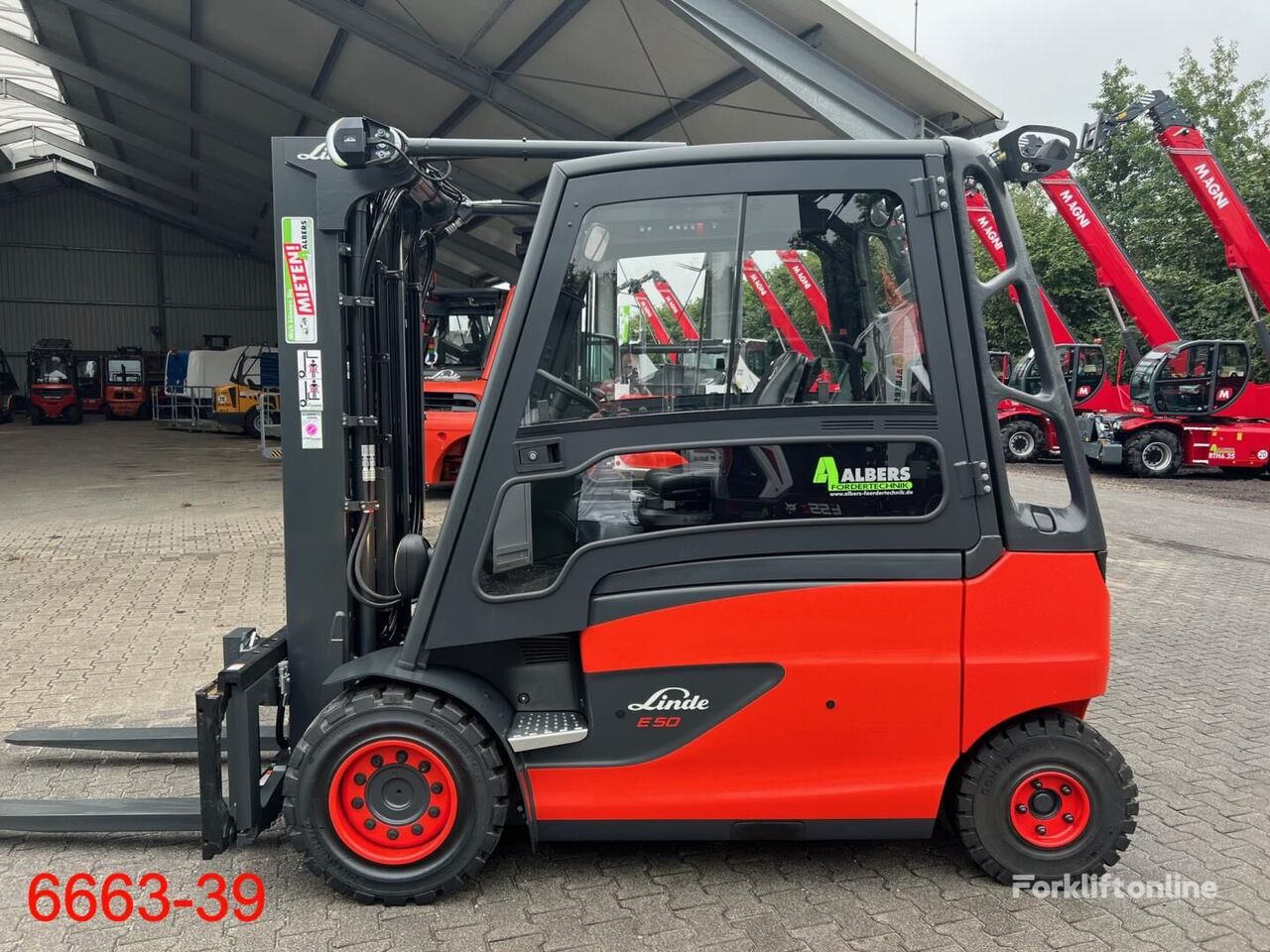 Linde E 50 HL 01 električni viljuškar